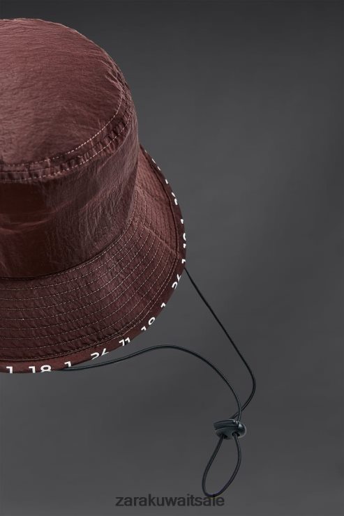 مُكَمِّلات Zara قبعة دلو التقنية بني رجال X42BR41403